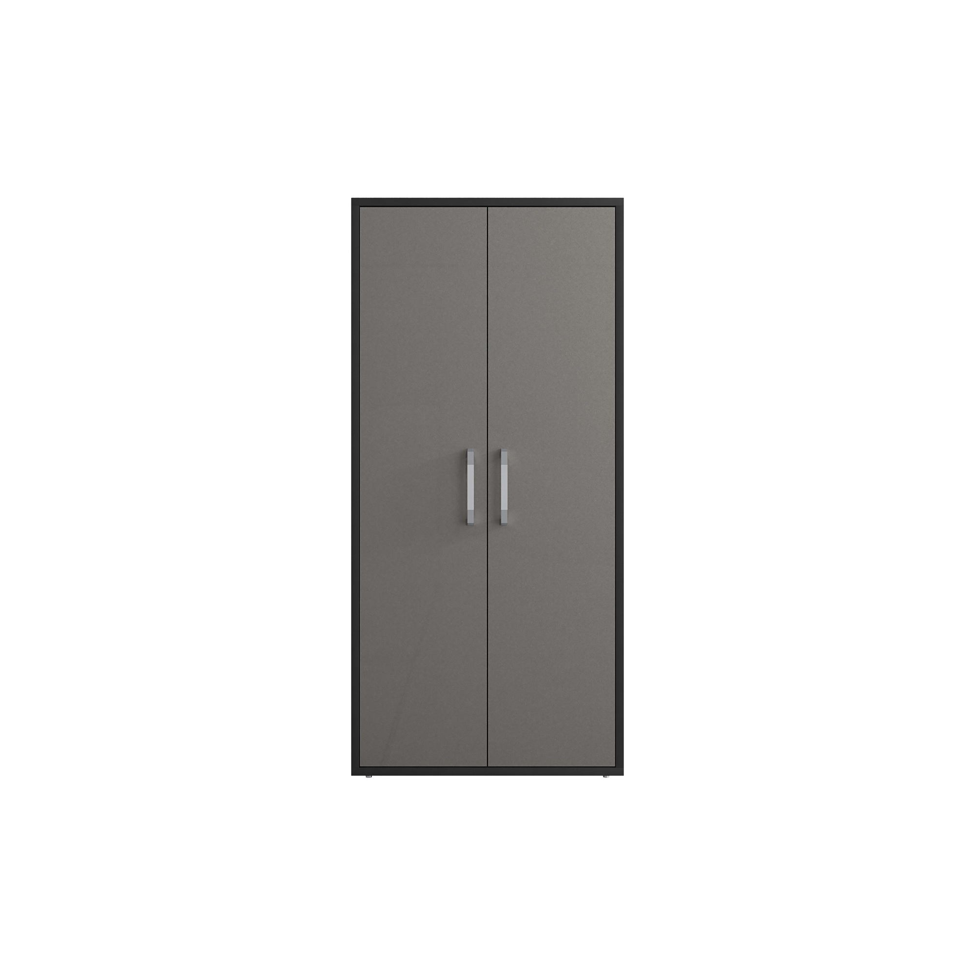Manhattan Comfort, Eiffel 73.43 Garage Cabinet, Grey Gloss, Height 73.43 in, Width 35.43 in, Color Gray, Model# 250BMC